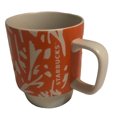 Starbucks Summer 2016 Orange Floral 12oz Mug - Picture 1 of 5